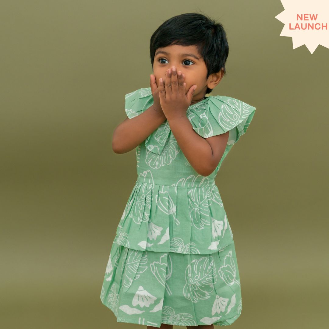Sun & Surf - Mulmul Cotton Frill Frock