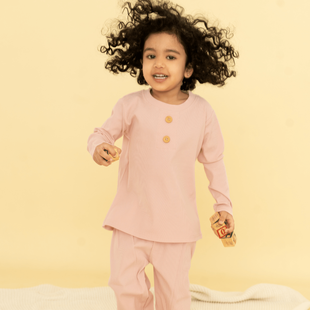 Berry Crush - Ribbed Modal Full Sleeve Top and Pant