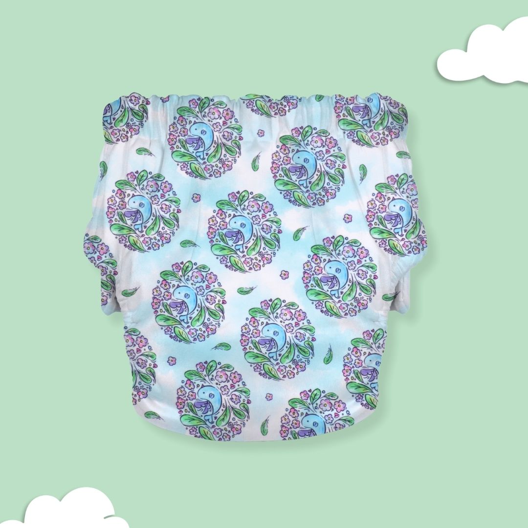 Indigo - Newborn Cloth Diaper 2.0 with 1 cotton Insert (2 kg - 5 kg)