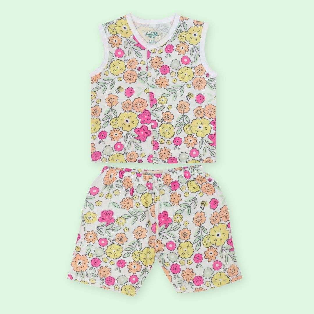 Spring Whispers - Muslin Jabla and Shorts for Babies and Toddlers