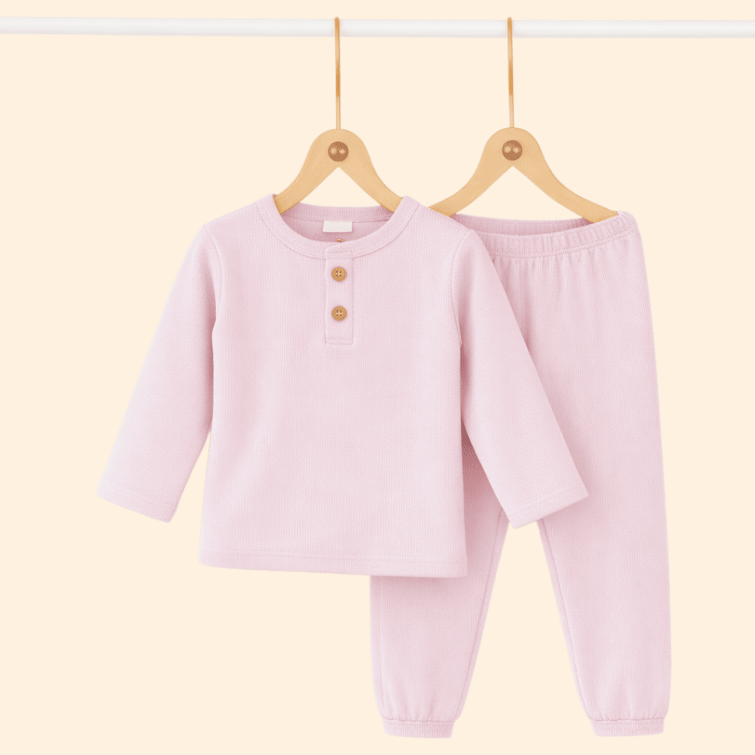 Berry Crush - Ribbed Modal Full Sleeve Top and Pant