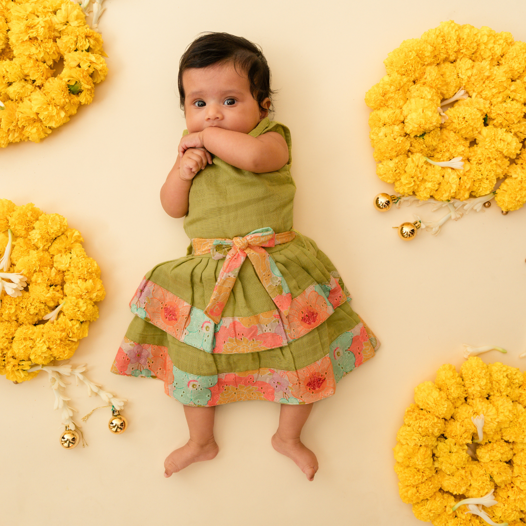 Petal Princess - Ethnic two-layer frock