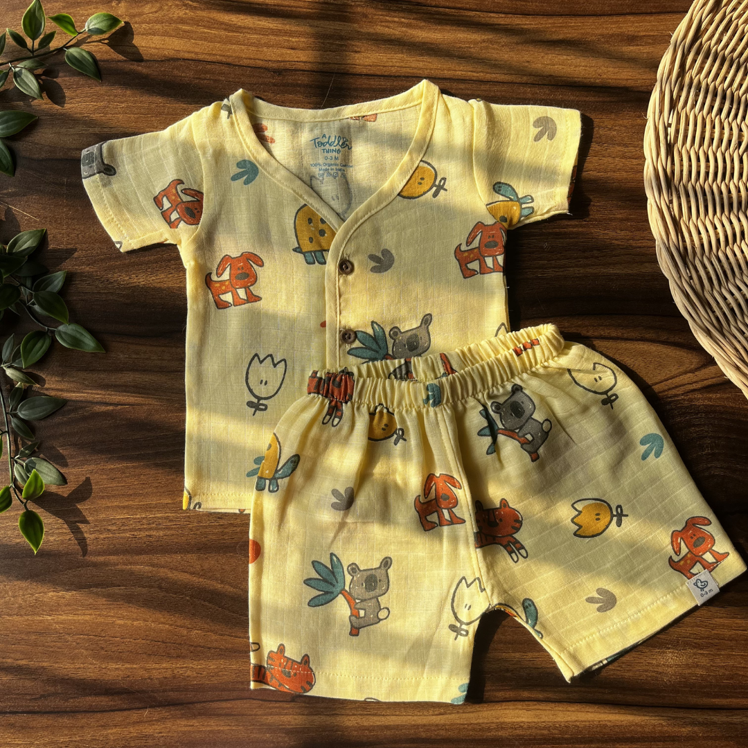 Little Wanderers - Muslin Top and Shorts