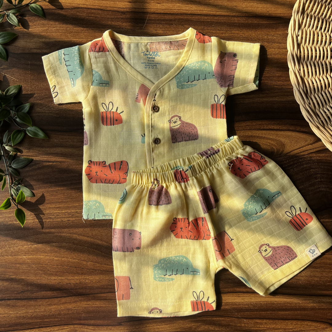 Little Wanderers - Muslin Top and Shorts