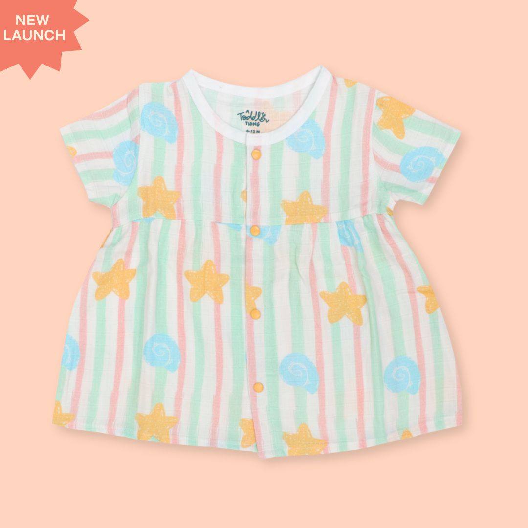 Toddler Tales - Muslin Button Frock