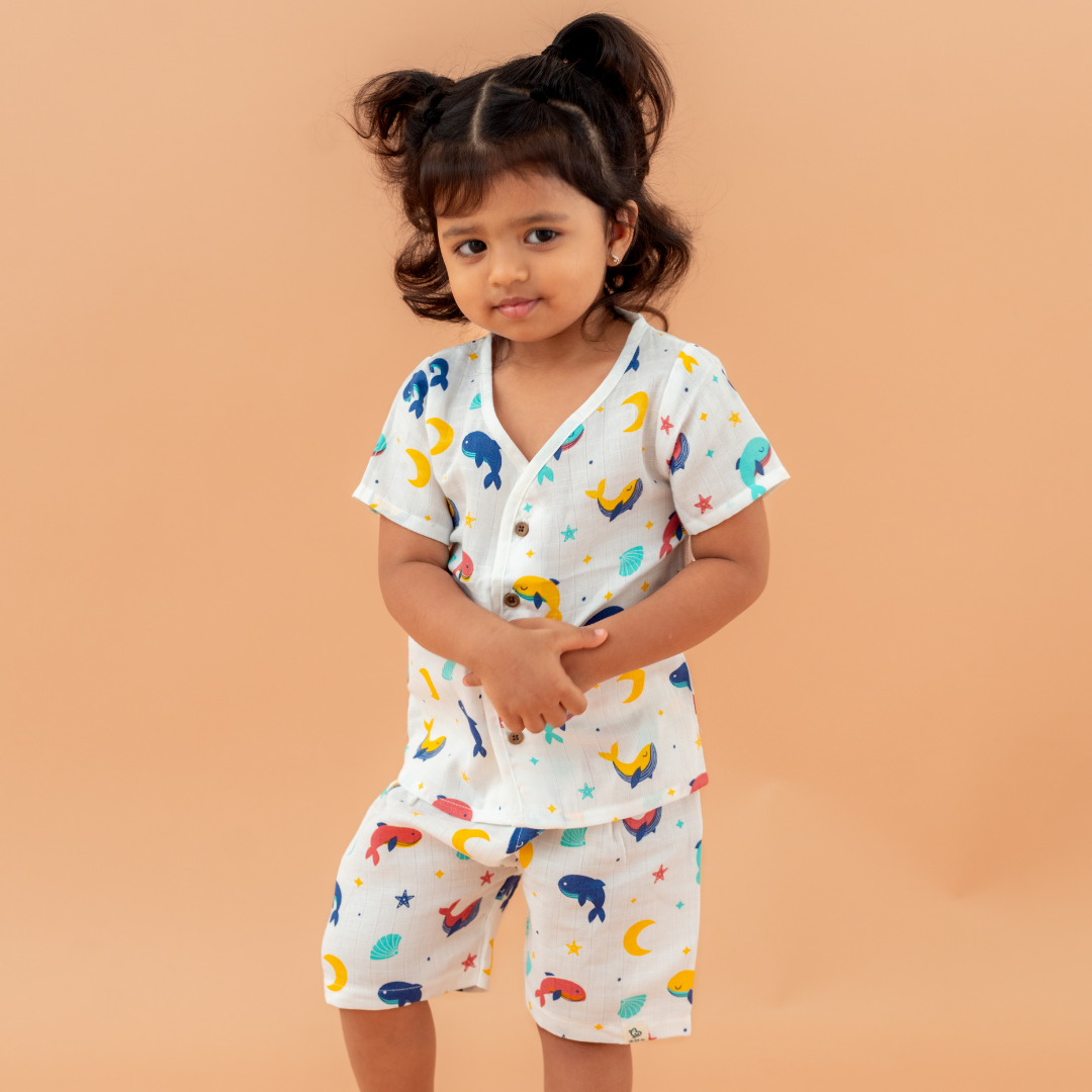Little Wanderers - Muslin Top and Shorts