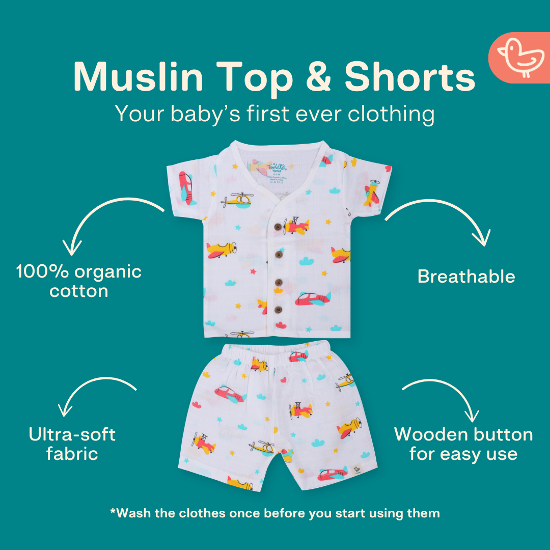 Little Wanderers - Muslin Top and Shorts