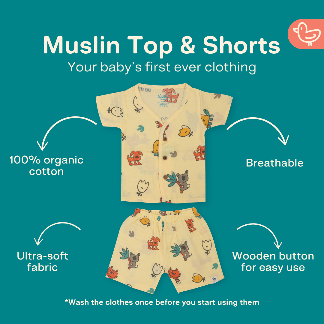 Little Wanderers - Muslin Top and Shorts