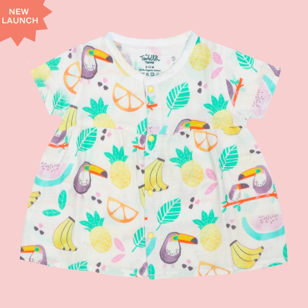 Toddler Tales - Muslin Button Frock
