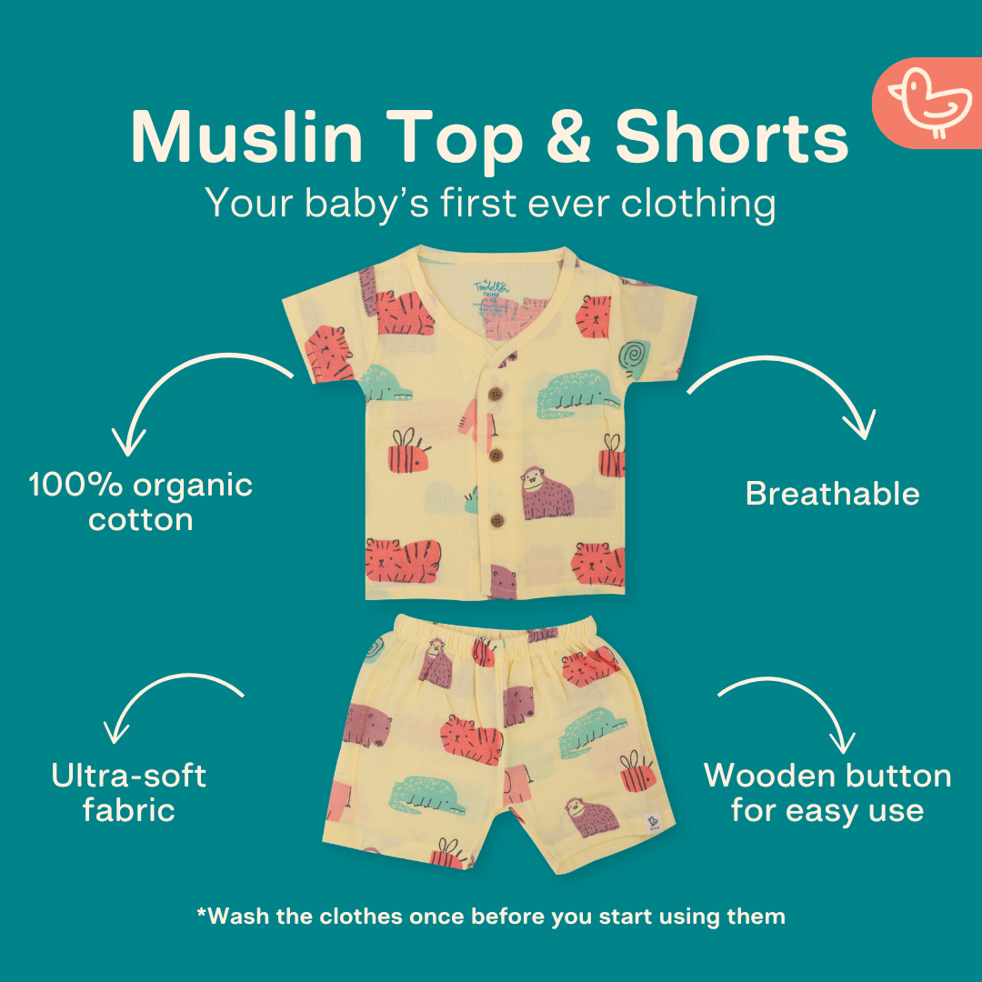 Little Wanderers - Muslin Top and Shorts