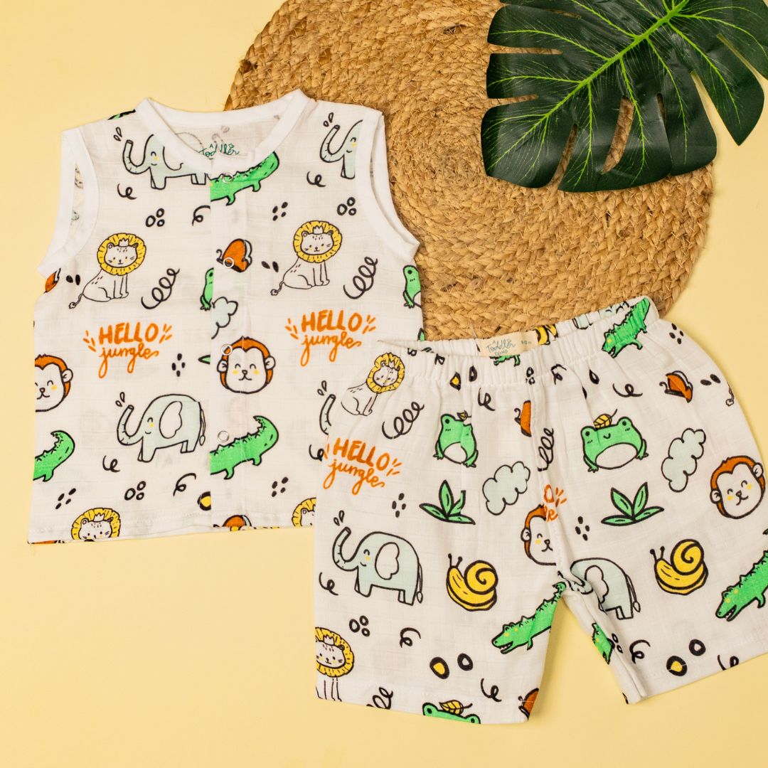 Toucan Punch - Muslin Jabla and Shorts for Babies and Toddlers