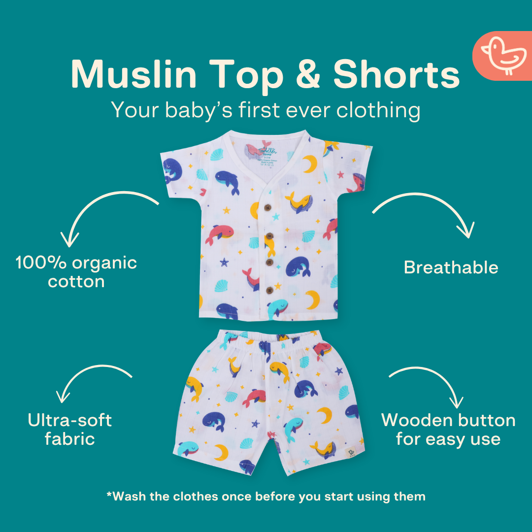Little Wanderers - Muslin Top and Shorts