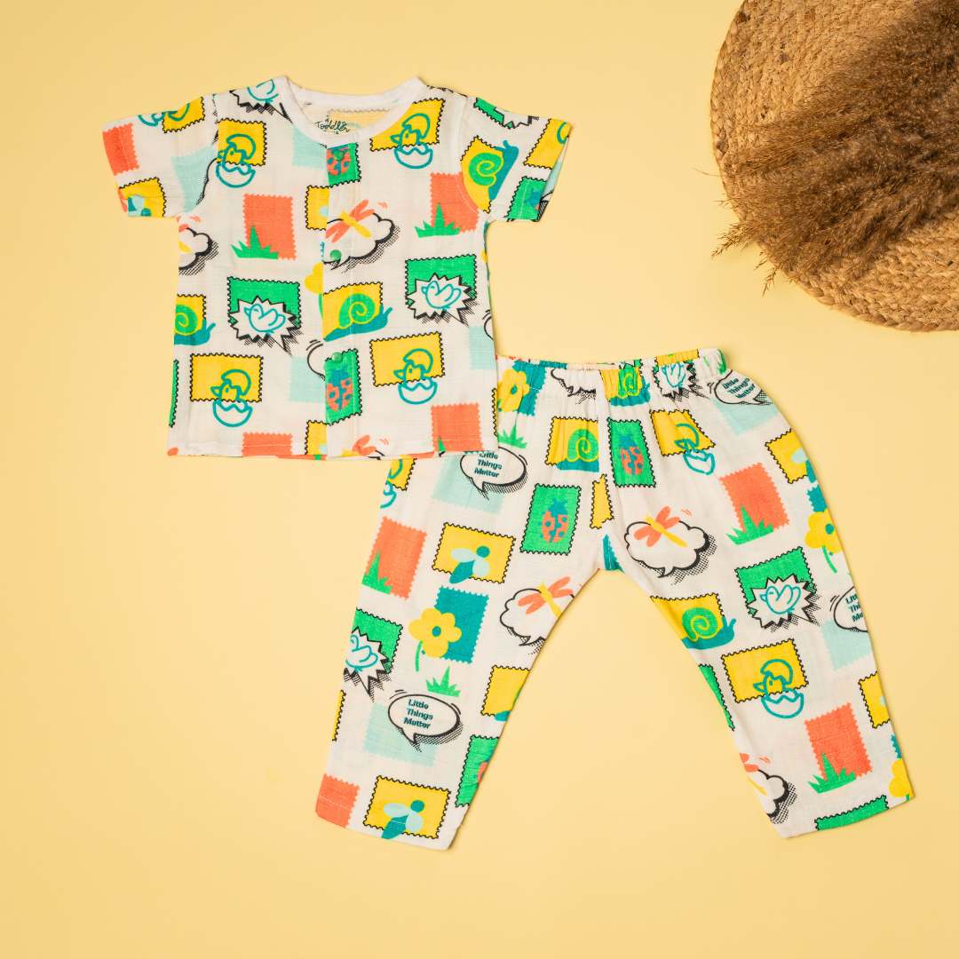 Toucan Punch - Muslin Sleep Suit for babies and kids (Unisex)