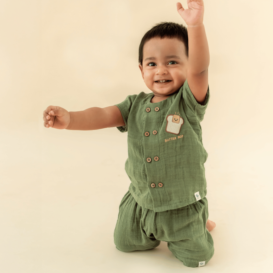 Rusty Prickle - Crinkled Muslin Co-ord Set