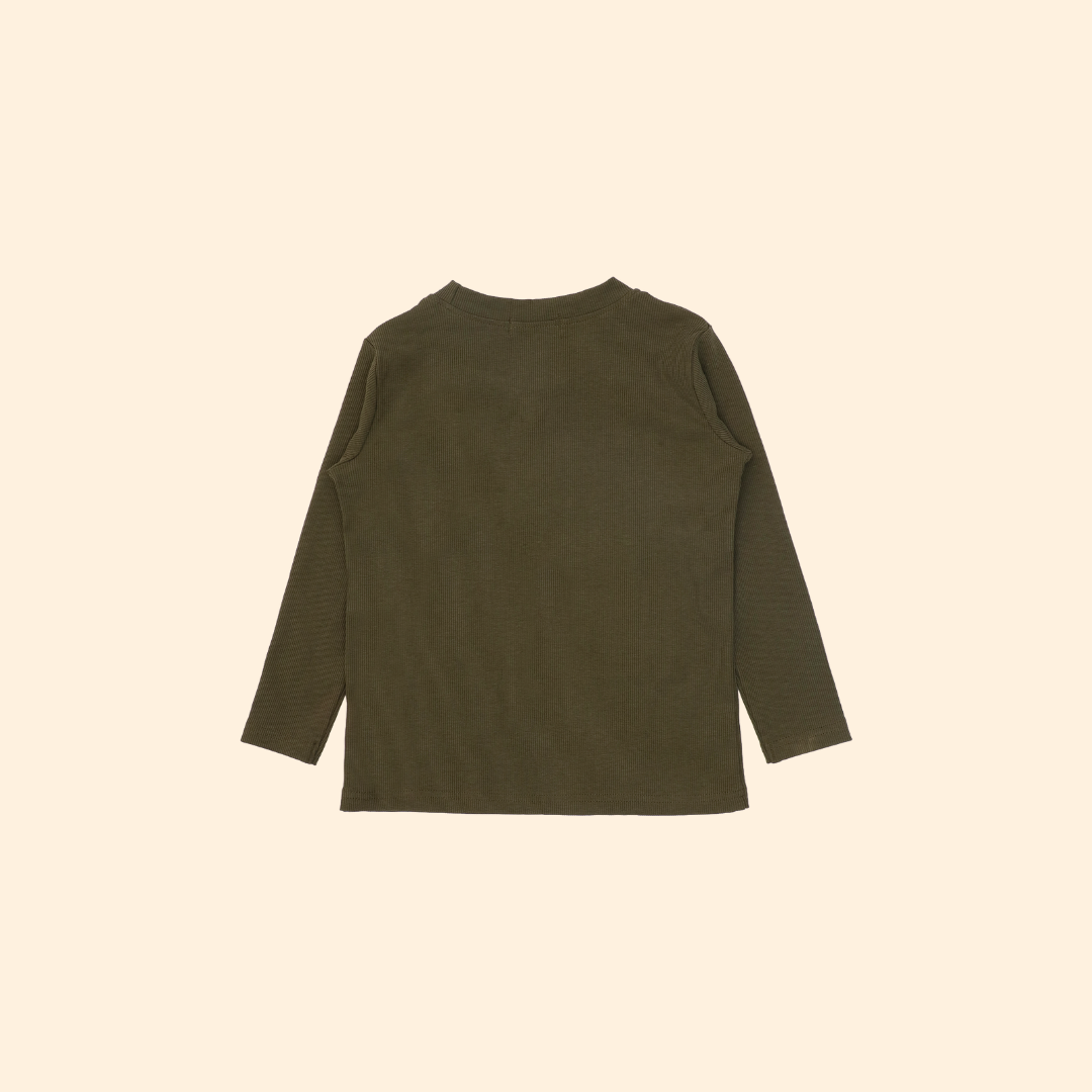 Cookie & Cream - Ribbed Modal Full Sleeve Top and Pant