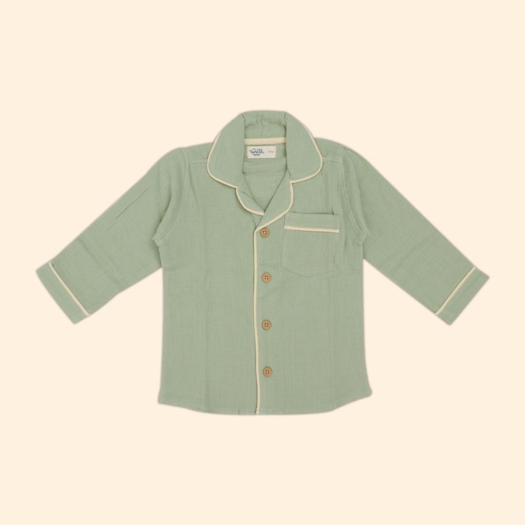Peachy Hug - Crinkled Muslin Sleepsuit