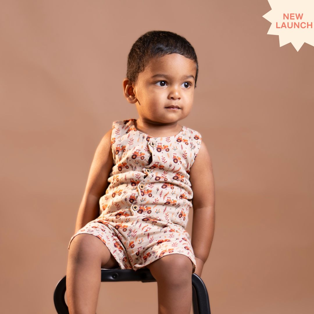 Tiny Wheel - Muslin Jabla and Shorts for Babies and Toddlers