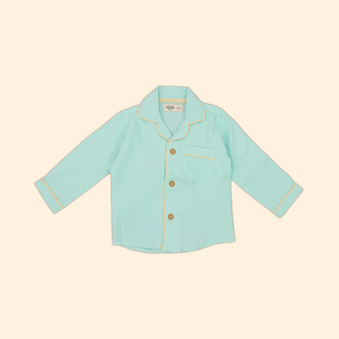 Lovelac - Crinkled Muslin Sleepsuit