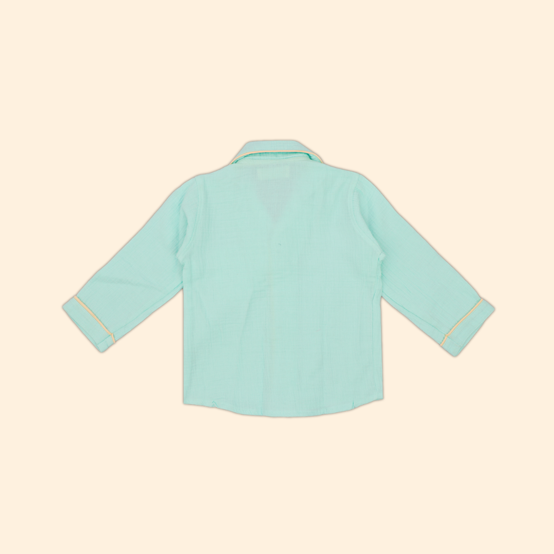 Peachy Hug - Crinkled Muslin Sleepsuit