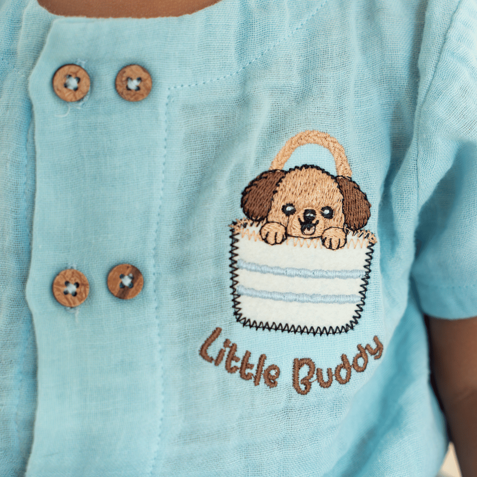 Rusty Prickle - Crinkled Muslin Co-ord Set