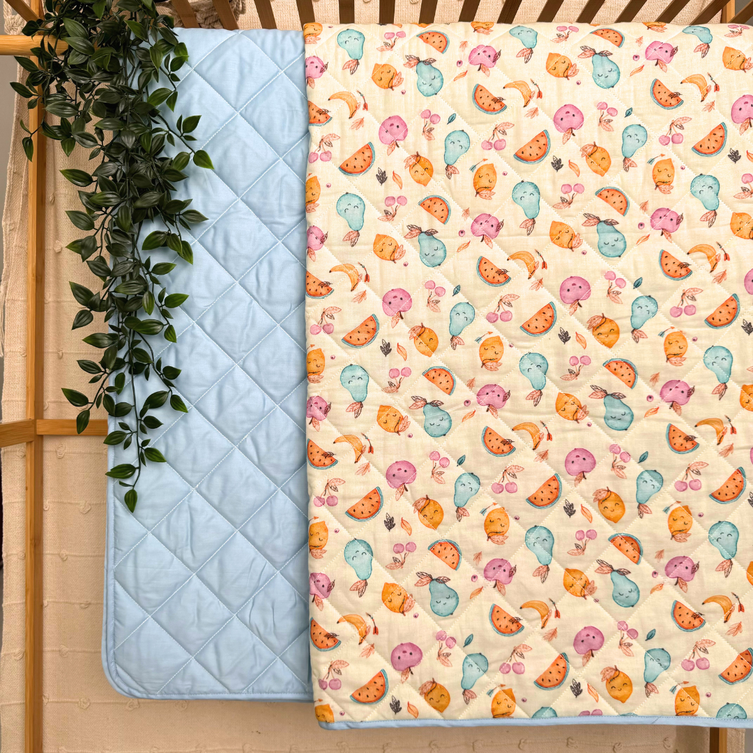 Bunny Rides - Muslin Quilt for newborn babies to 5 years