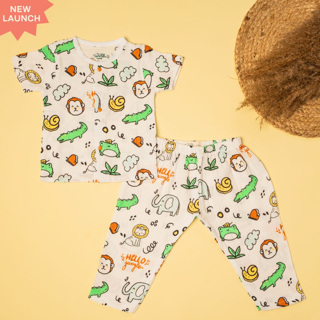 Toucan Punch - Muslin Sleep Suit for babies and kids (Unisex)
