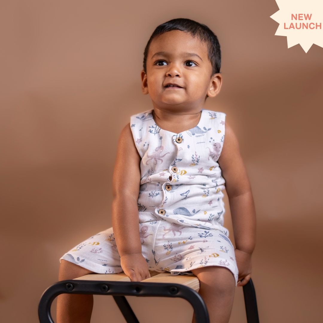 Tiny Wheel - Muslin Jabla and Shorts for Babies and Toddlers