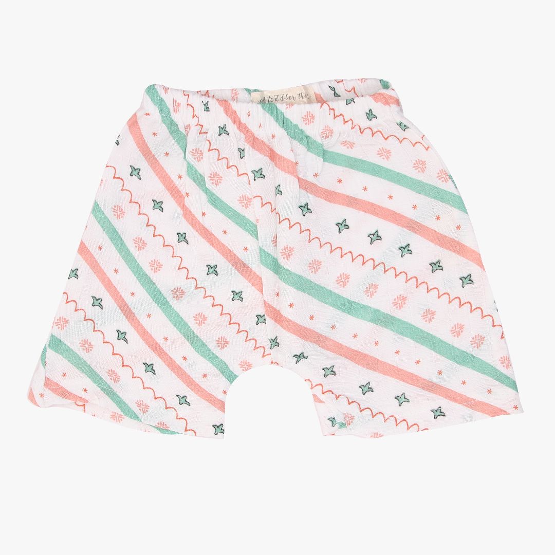 Muslin Jabla and Shorts for Babies and Toddlers (Pack of 3) - Starlight Shells