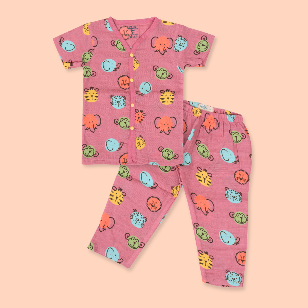 5 Lil Friends (Pack of 5) - Muslin Sleep Suit for babies and kids