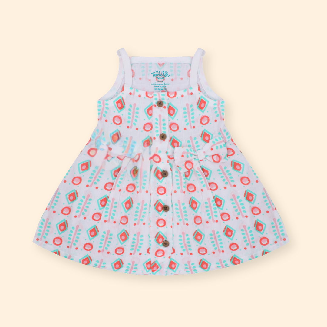 Trek Time - Muslin Shoulder Strap Frock (Pack of 2)