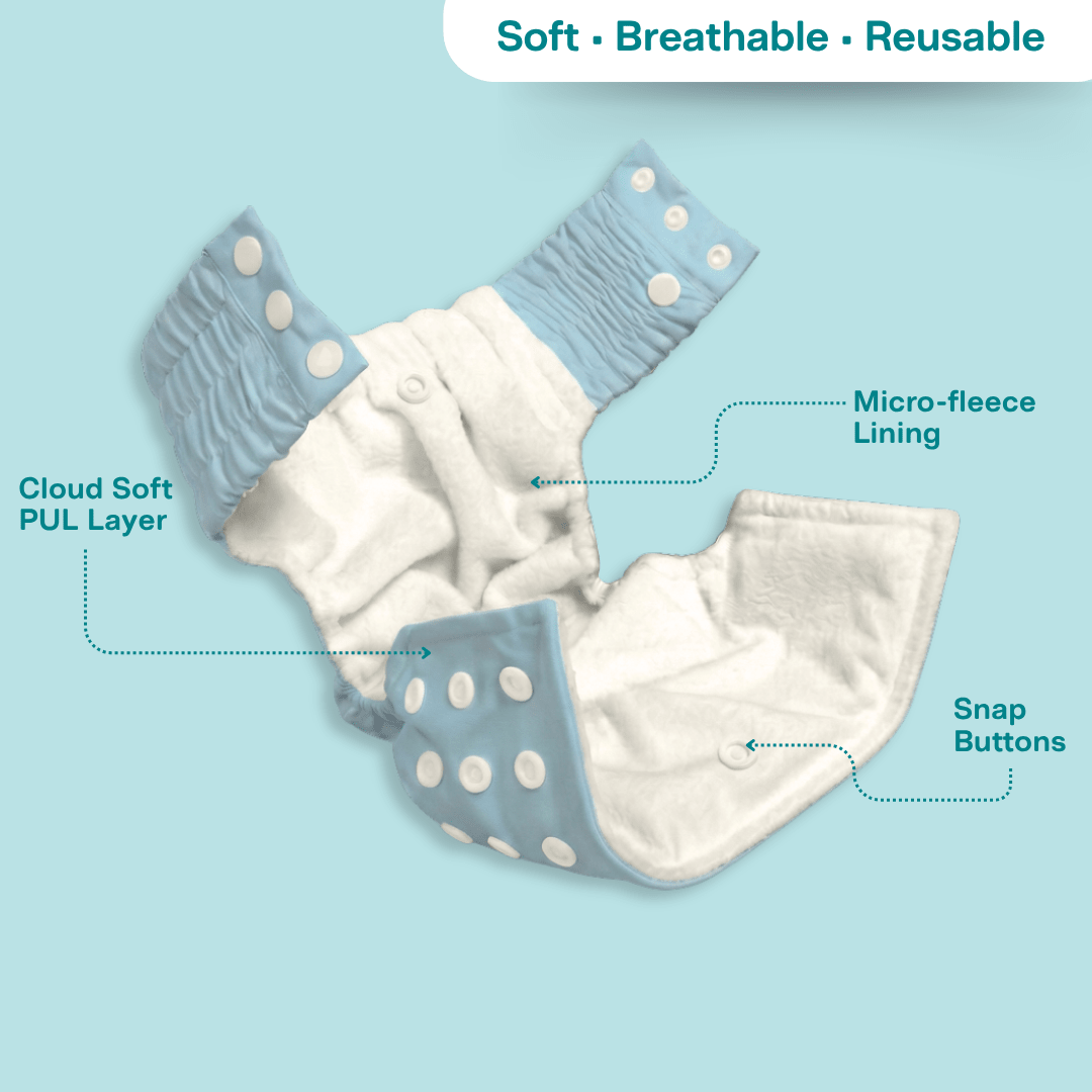 Mauve & Blue - Ultra Diaper - Pack of 2