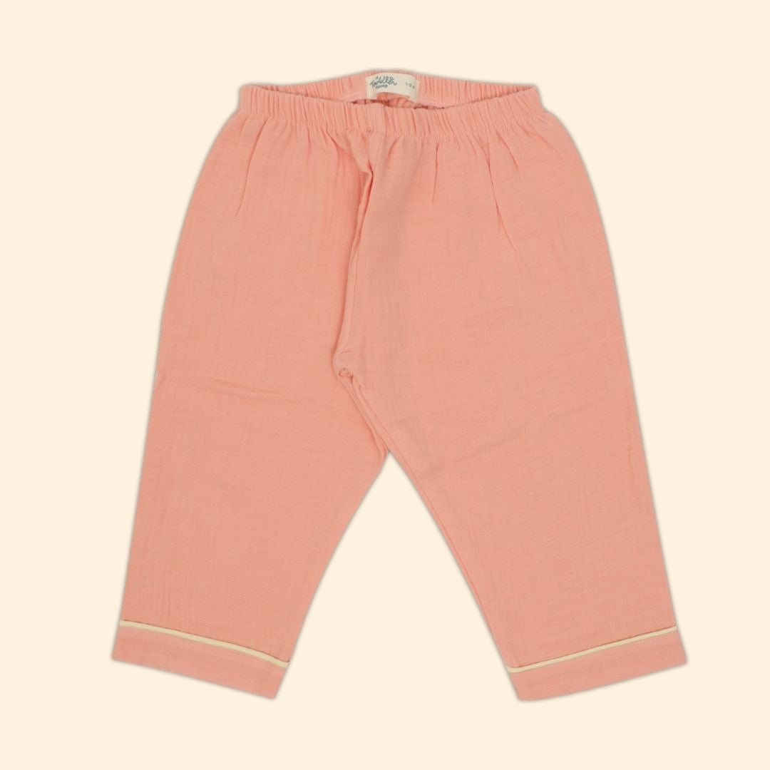 Peachy Hug - Crinkled Muslin Sleepsuit