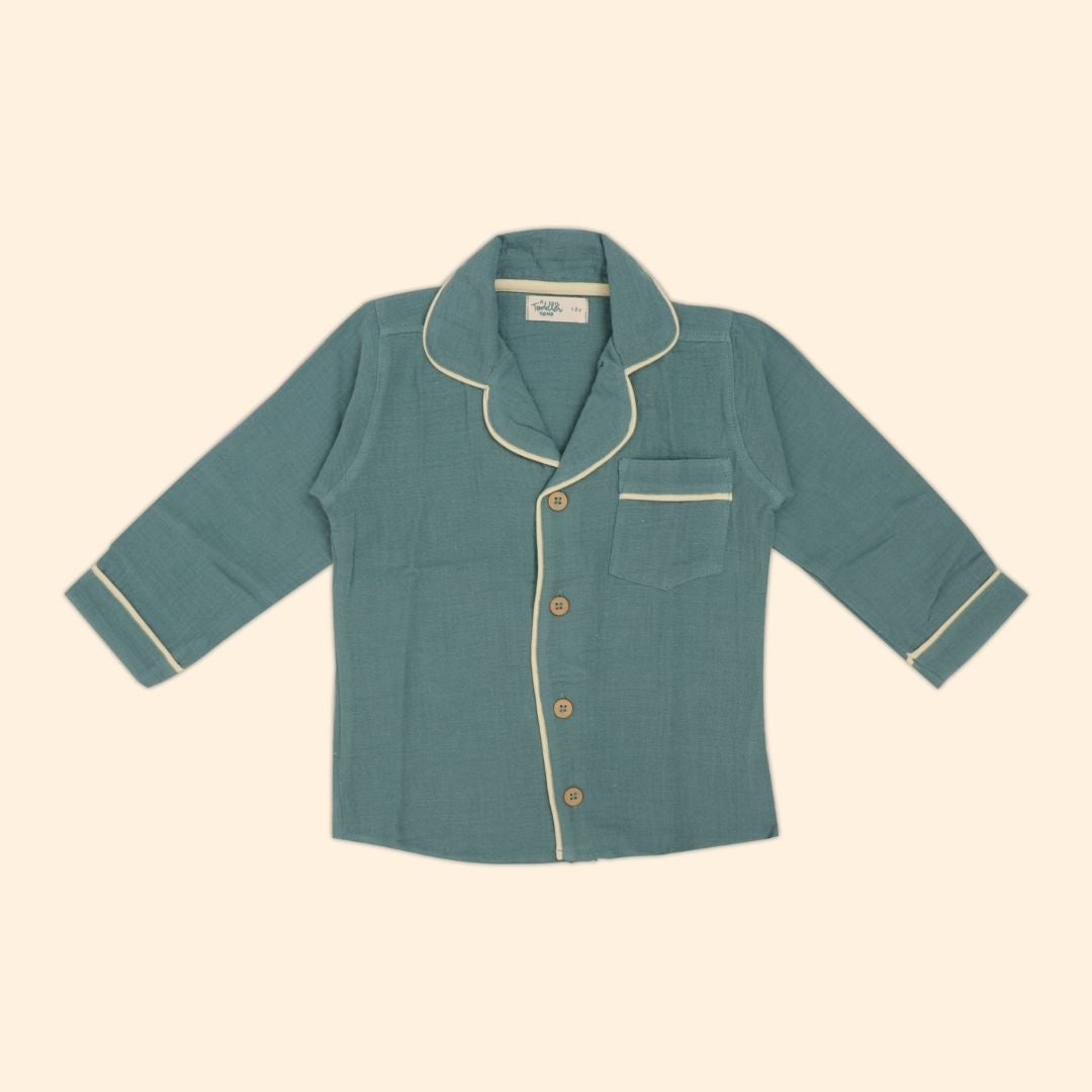 Peachy Hug - Crinkled Muslin Sleepsuit