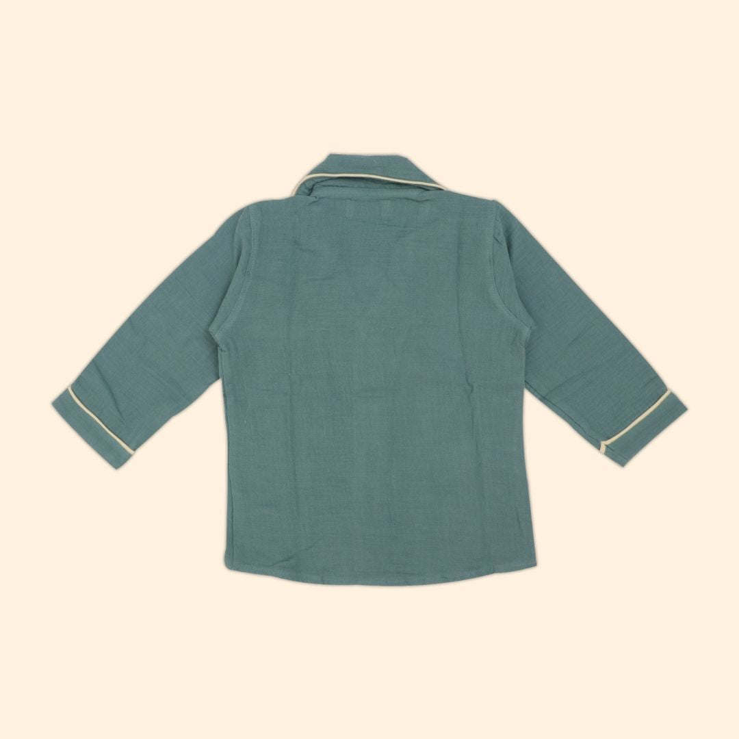 Peachy Hug - Crinkled Muslin Sleepsuit