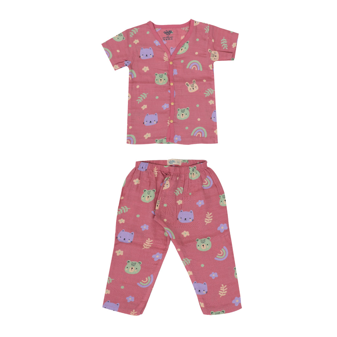 Muslin Colour Sleep Suits for babies and kids (Unisex)