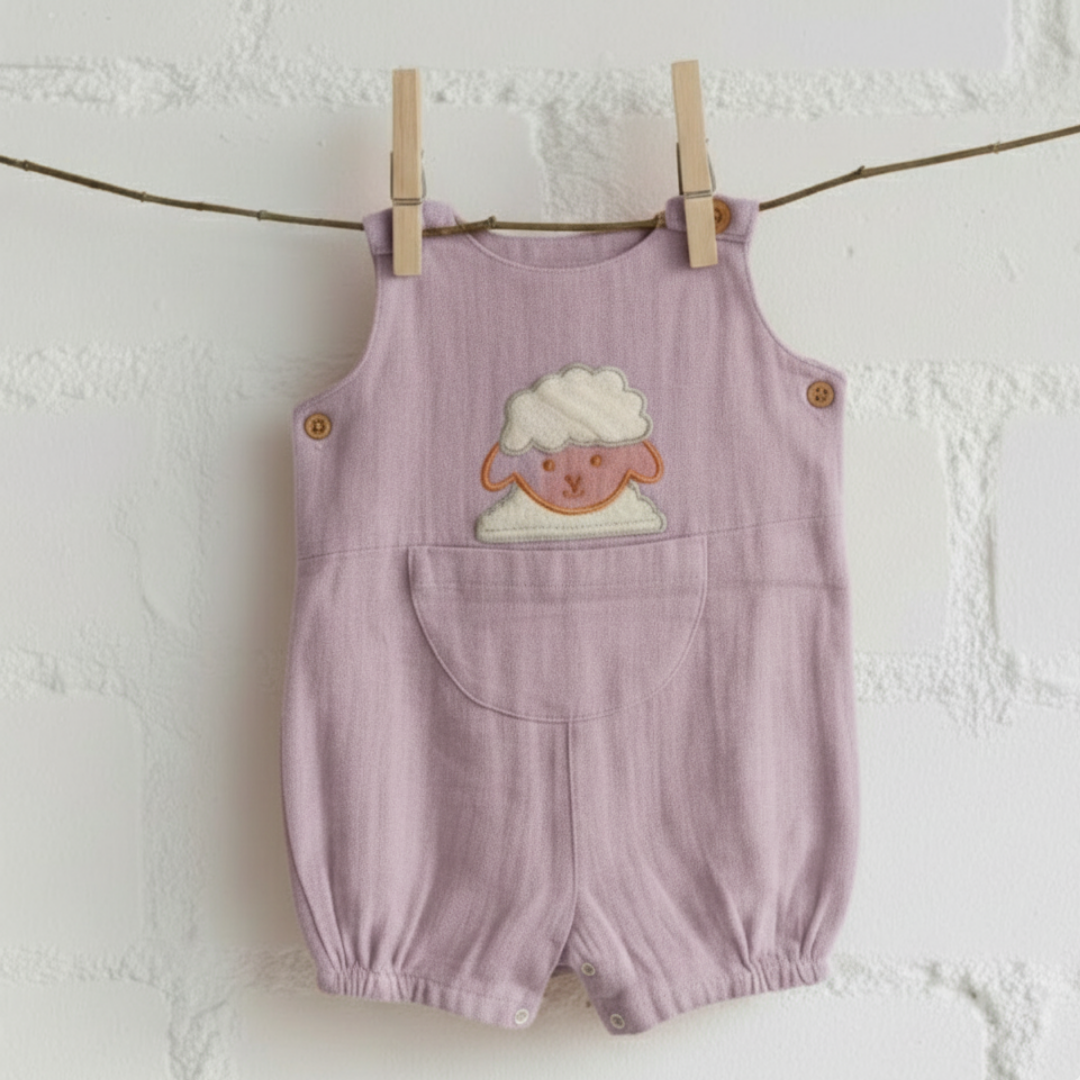 Dusky Dreams - Muslin Crinkled Romper