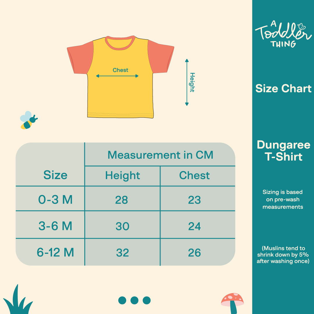 Muslin Frill Dungarees for Baby Girls