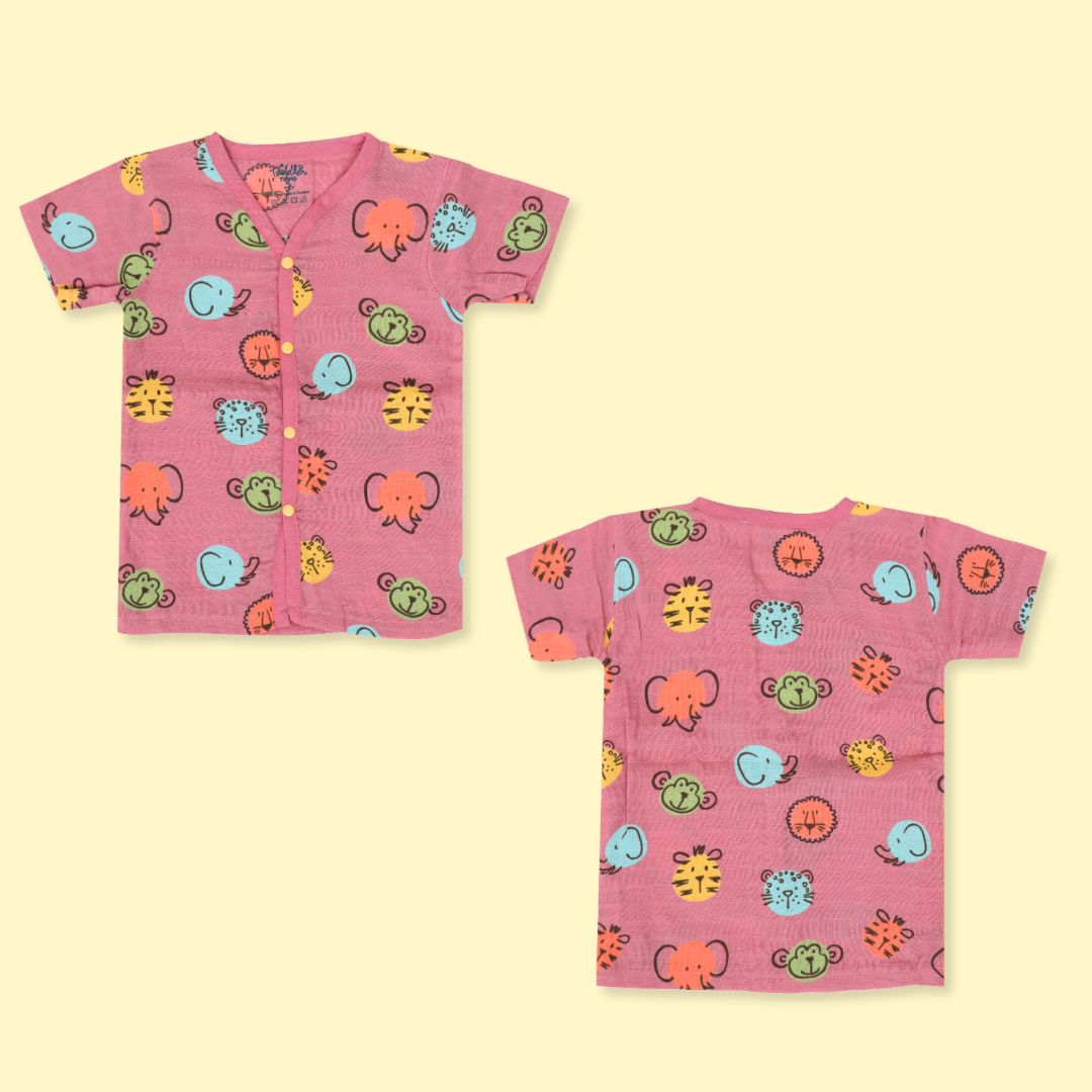 Dreamy Jungle (Pack of 2) - Muslin Sleep Suit for babies and kids (Unisex)