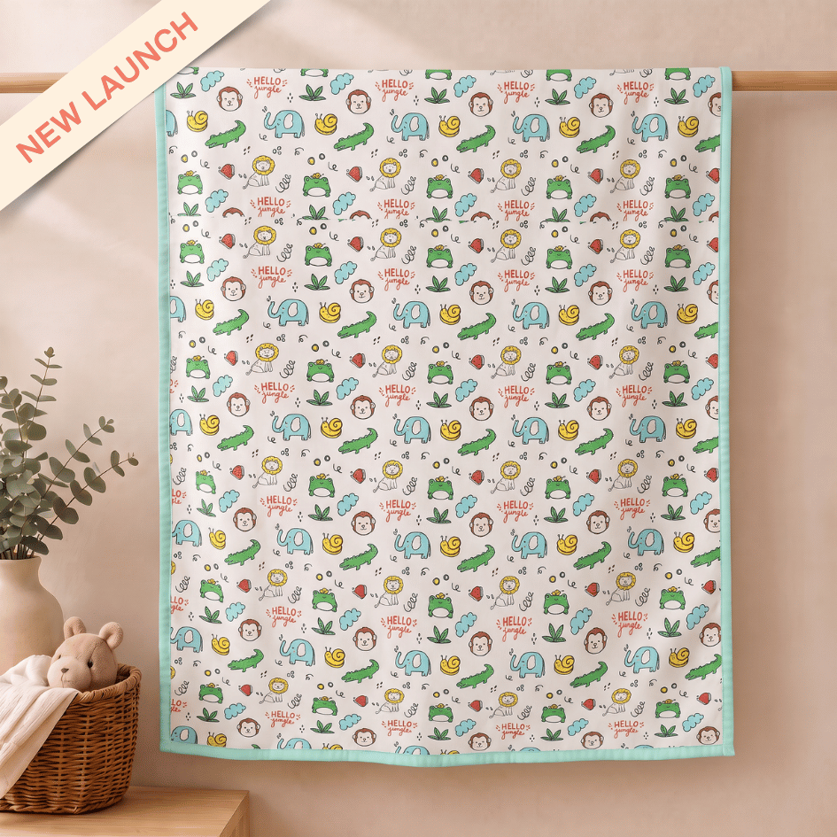 Hello Jungle - Muslin 2layer Blanket