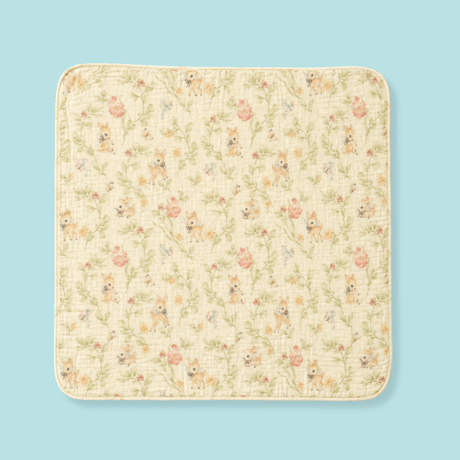 Happy Garden - Crinkled Muslin Bamboo Blanket