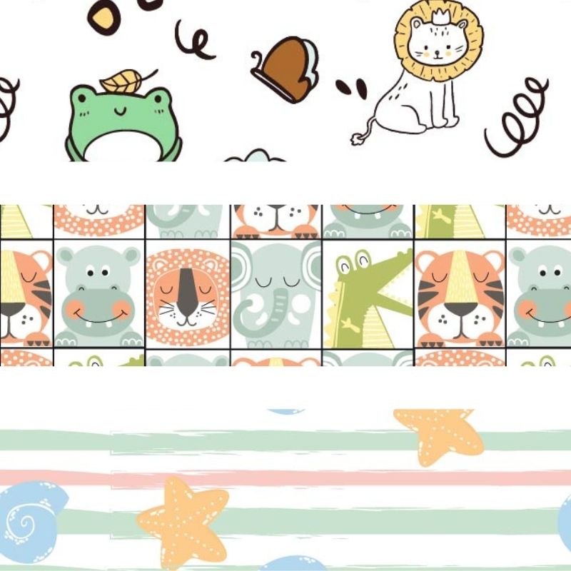 Hello Zoodle Shores - Muslin 32 Piece Baby Shower Kit