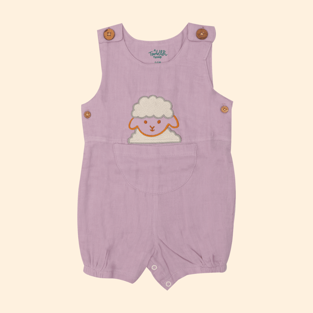 Baa Blush - Muslin Crinkled Romper
