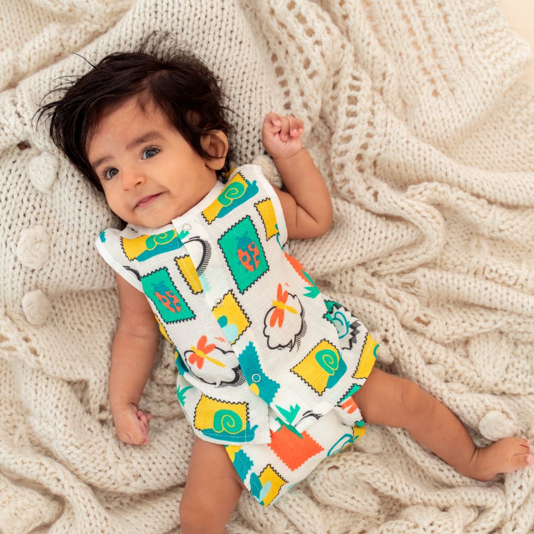 Special Edition - Muslin Jabla Button Type for Babies - Combo Packs