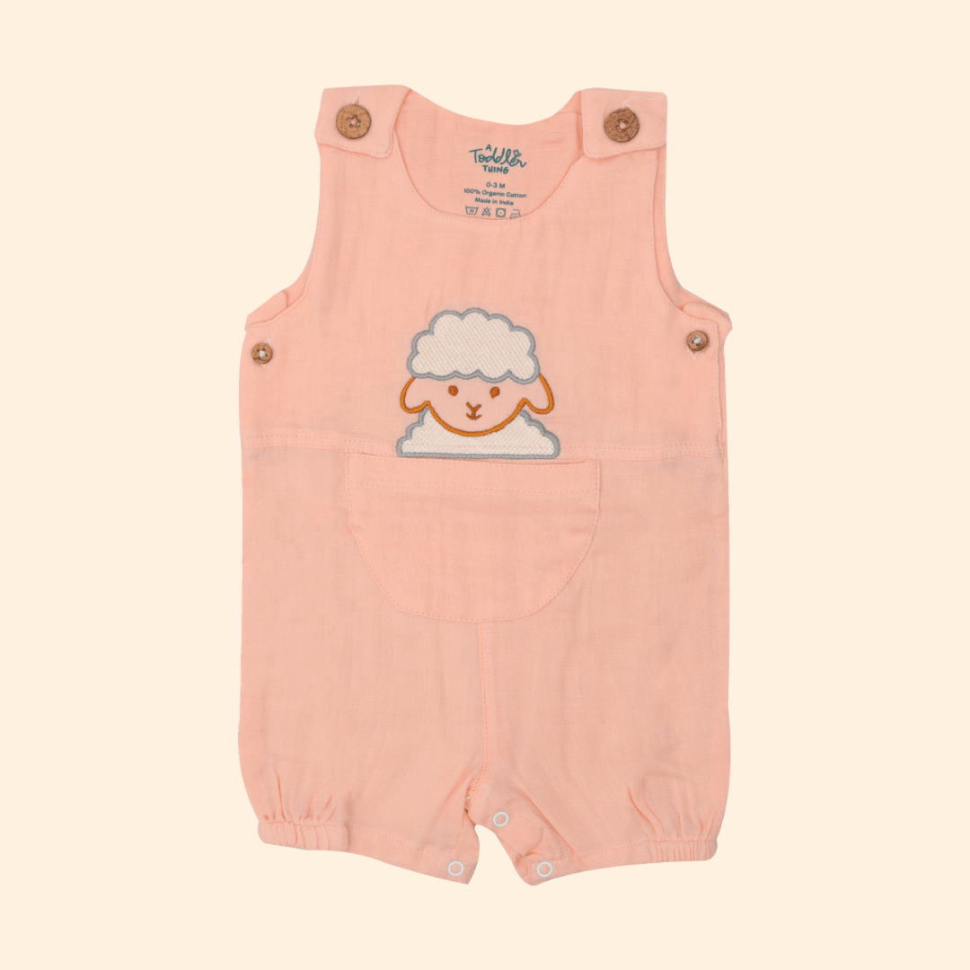 Baa Blush - Muslin Crinkled Romper