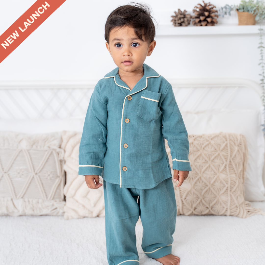 Peachy Hug - Crinkled Muslin Sleepsuit