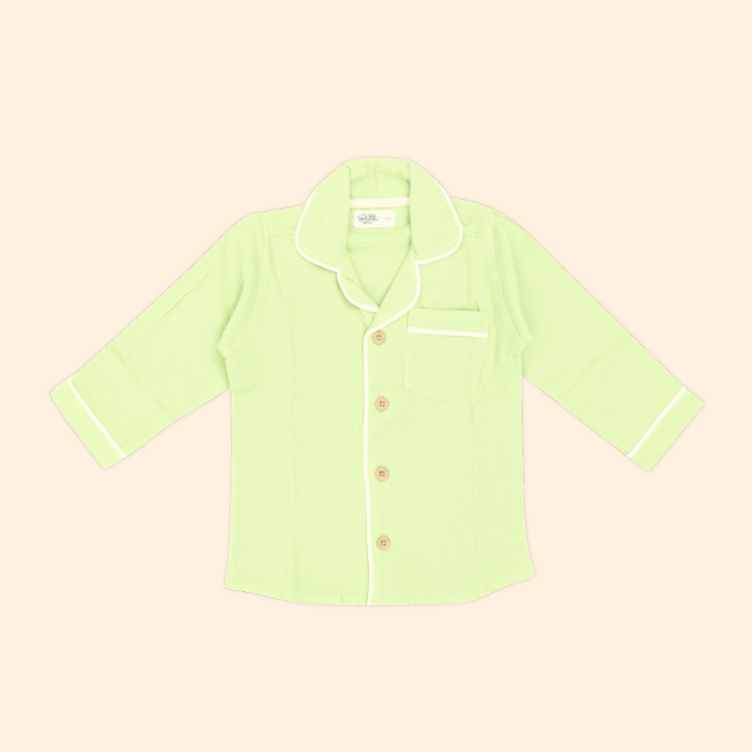 Peachy Hug - Crinkled Muslin Sleepsuit