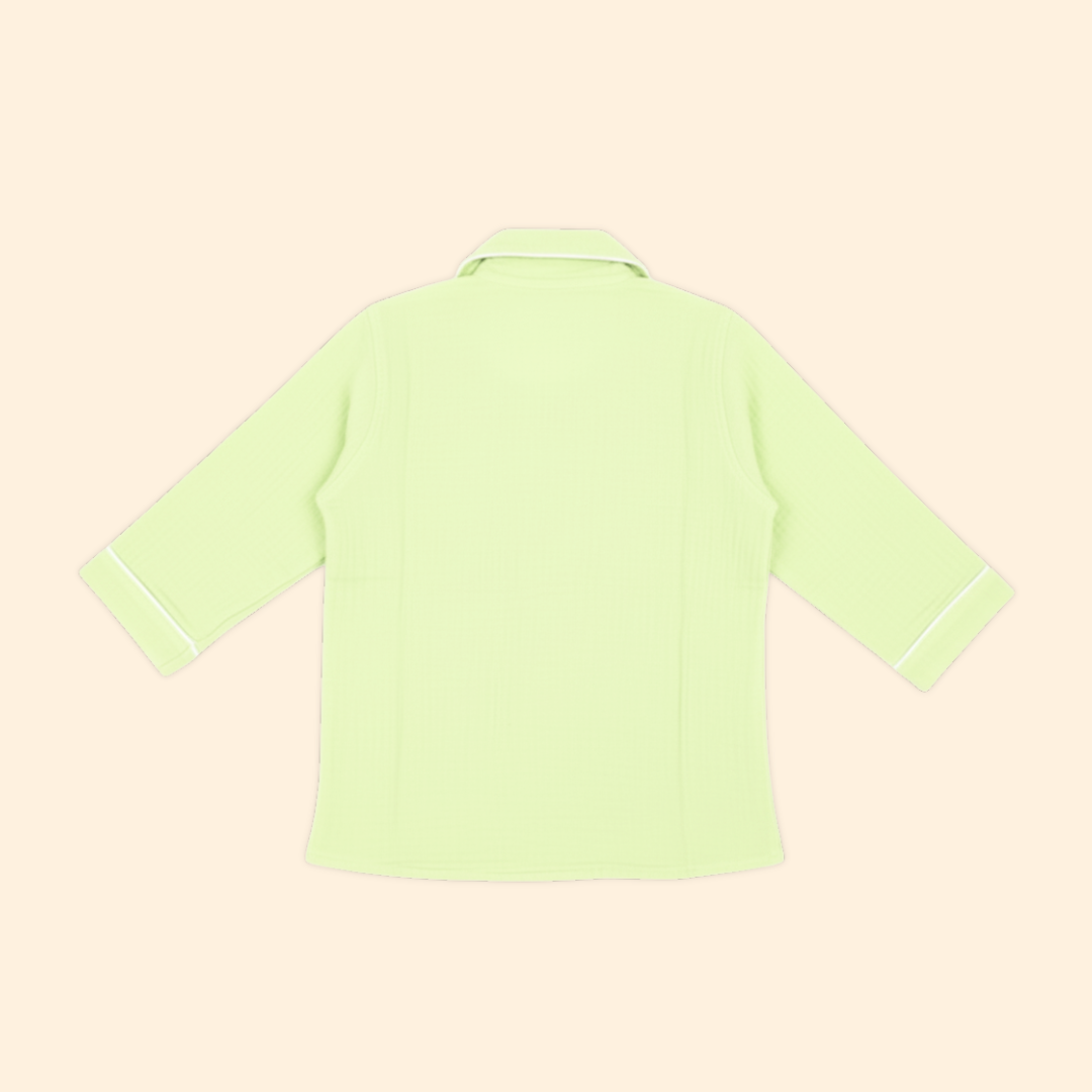 Peachy Hug - Crinkled Muslin Sleepsuit