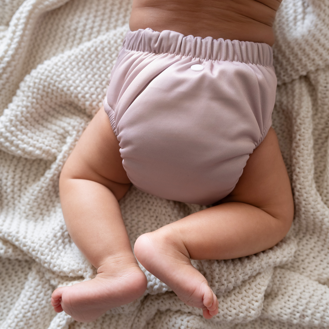 Taupe Rose - Newborn Diaper (Cloth)