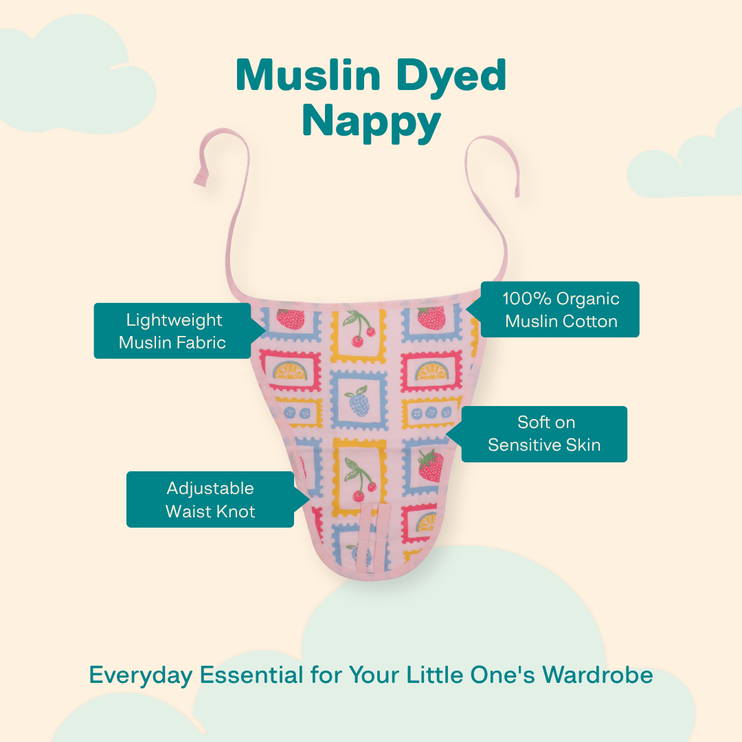 Muslin Nappies Combo Edition 2 - (Pack of 5)