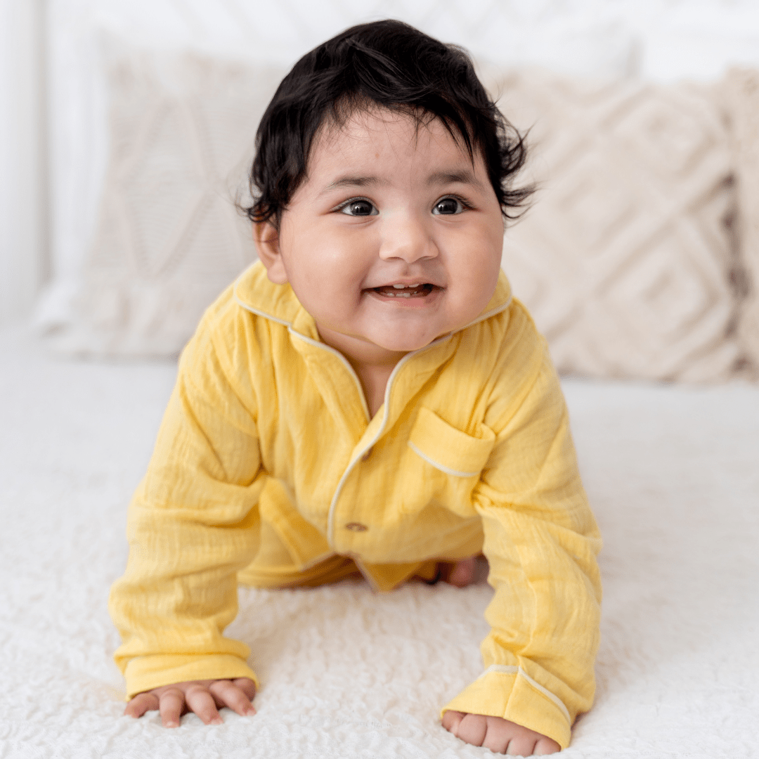 Sprout Hug - Crinkled Muslin Sleepsuit Pack of 2